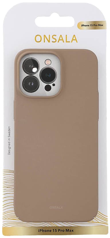 Onsala iPhone 15 Pro Max Sand Burst deksel (beige)
