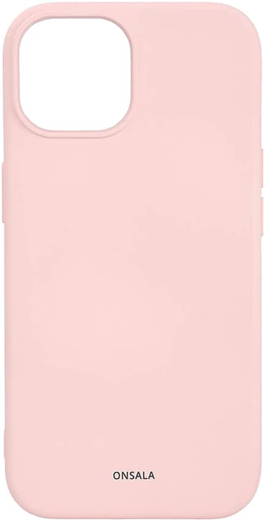 Onsala iPhone 15 Silicone deksel (rosa)