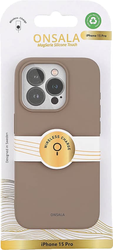 Onsala iPhone 15 Pro Silicone deksel (beige)