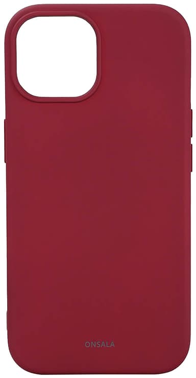 Onsala iPhone 15 Silicone deksel (rød)