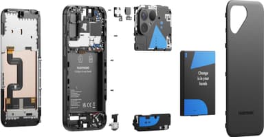 Fairphone 5 5G smarttelefon 8/256GB (sort)