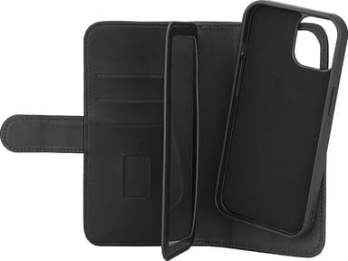 Gear 2in1 iPhone 15 7 lommebokdeksel (sort)