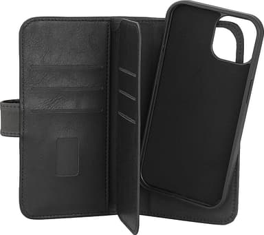Gear 2in1 iPhone 15 7 lommebokdeksel (sort)