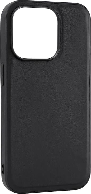 Buffalo iPhone 15 Pro Leather MagSeries deksel (sort)