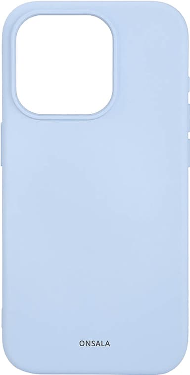 Onsala iPhone 15 Pro Silicone deksel (lyseblå)