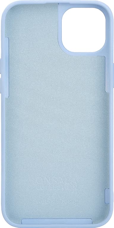 Onsala iPhone 15 Plus Silicone deksel (lyseblå)