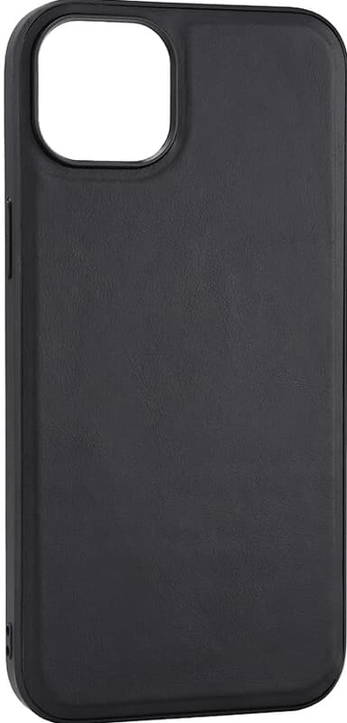 Buffalo iPhone 15 Plus Leather MagSeries deksel (sort)