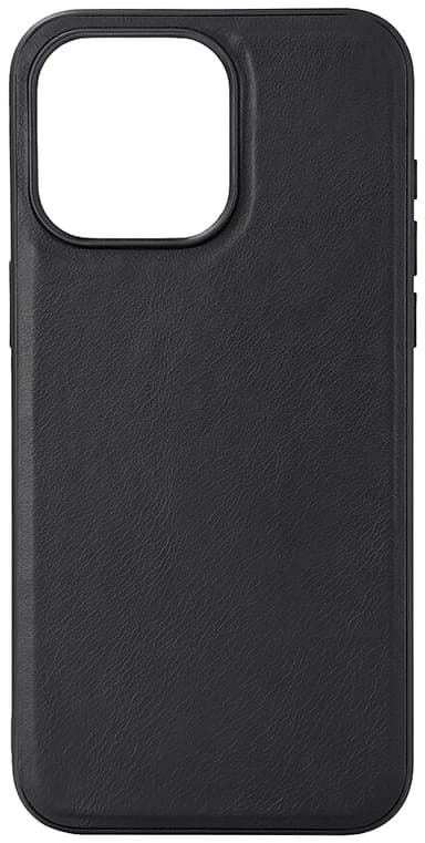 Buffalo iPhone 15 Pro Max Leather MagSeries deksel (sort)