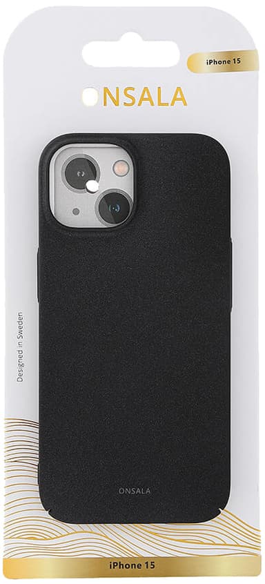 Onsala iPhone 15 Sand Burst deksel (sort)