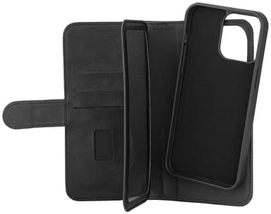 Gear 2in1 iPhone 15 Pro Max 7 lommebokdeksel (sort)