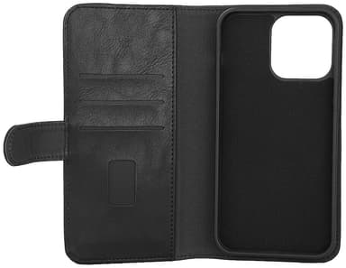 Gear 2in1 iPhone 15 Pro Max 3 lommebokdeksel (sort)