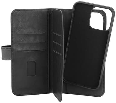 Gear 2in1 iPhone 15 Pro Max 7 lommebokdeksel (sort)