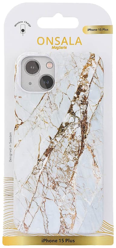Onsala iPhone 15 Plus MagSeries deksel (hvit)