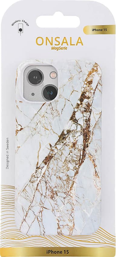 Onsala iPhone 15 MagSeries deksel (hvit)