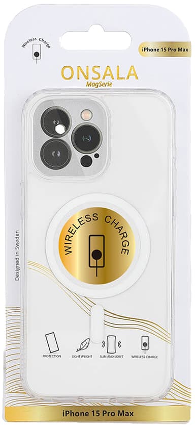 Onsala iPhone 15 Pro Max MagSeries deksel (gjennomsiktig)