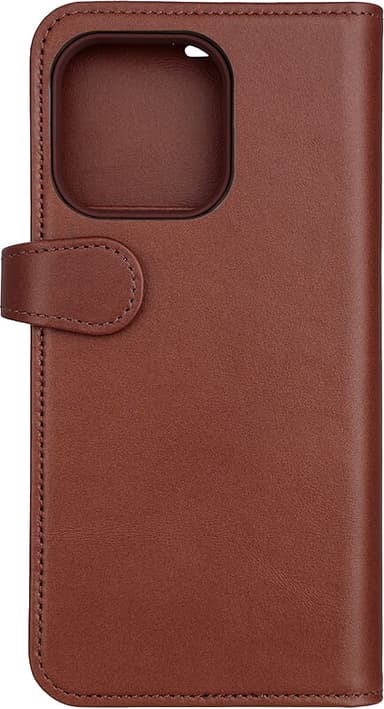 Buffalo iPhone 15 Pro Max 2-i-1 Leather MagSeries lommebokdeksel (brun)