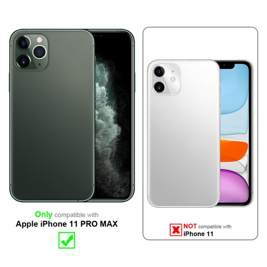 iPhone 11 PRO MAX silikondeksel case (rød)