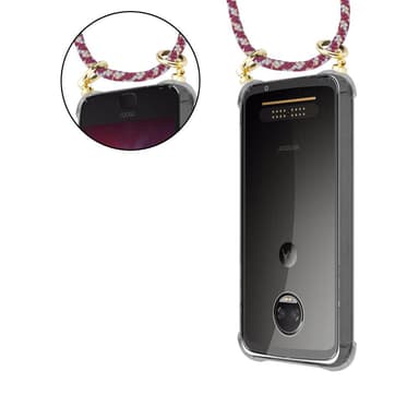 Motorola MOTO Z2 Deksel med Halskjede (rød)
