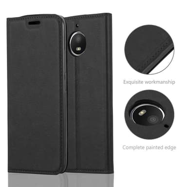 lommebokdeksel Motorola MOTO E4 PLUS case (svart)