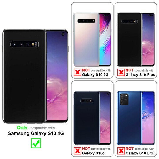 Samsung Galaxy S10 4G silikondeksel case (svart)