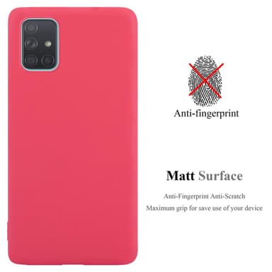 Samsung Galaxy A71 5G silikondeksel cover (rød)