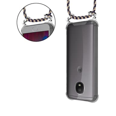 Motorola MOTO G5S Deksel med Halskjede (blå)