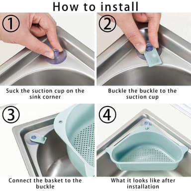 Vaskfilter Plastfilterkurv Sil for vask (grå)