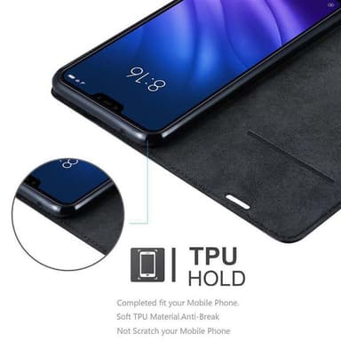 Xiaomi Mi 8 LITE lommebokdeksel case (svart)