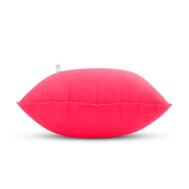 Pute for nakken ergonomisk oppblåsbar pute (rosa)