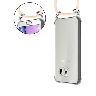 Samsung Galaxy S6 Deksel med Halskjede (rosa)