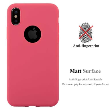 iPhone XS MAX silikondeksel cover (rød)
