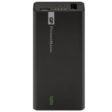 GP 1C05A bærbar Powerbank 5200 mAh (sort)