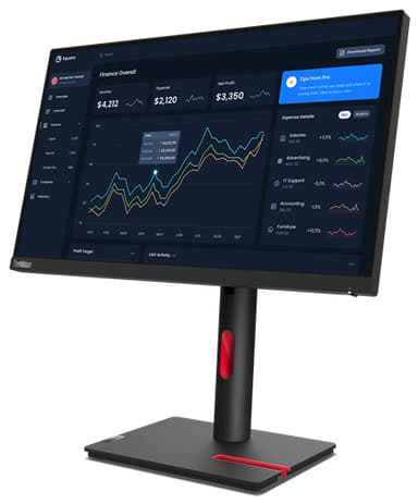 Lenovo ThinkVision T22i-30 21.5" LCD skjerm 63B0MAT6EU (raven black)
