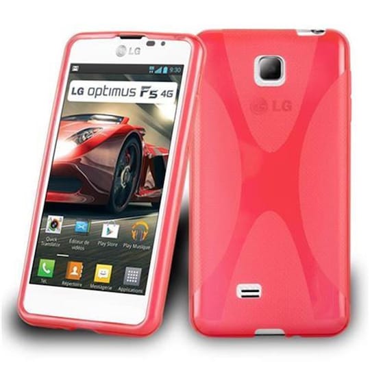 LG OPTIMUS F5 / LUCID 2 Deksel Case Cover (rød)