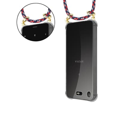 Sony Xperia XZ1 COMPACT Deksel med Halskjede (blå)