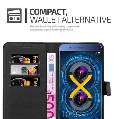Honor V9 lommebokdeksel etui (svart)
