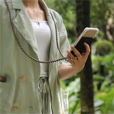 Sony Xperia XA1 PLUS Deksel med Halskjede (blå)