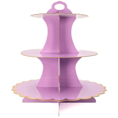 Etagere Cakes Muffinsstativ Cupcakestativ (lilla)