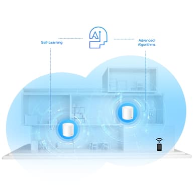 TP-Link Deco X20 mesh WiFi 6 sett (3-pakning)