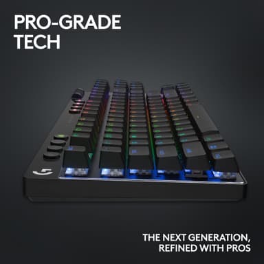 Logitech G PRO X TKL Lightspeed Linear trådløst gamingtastatur (sort)
