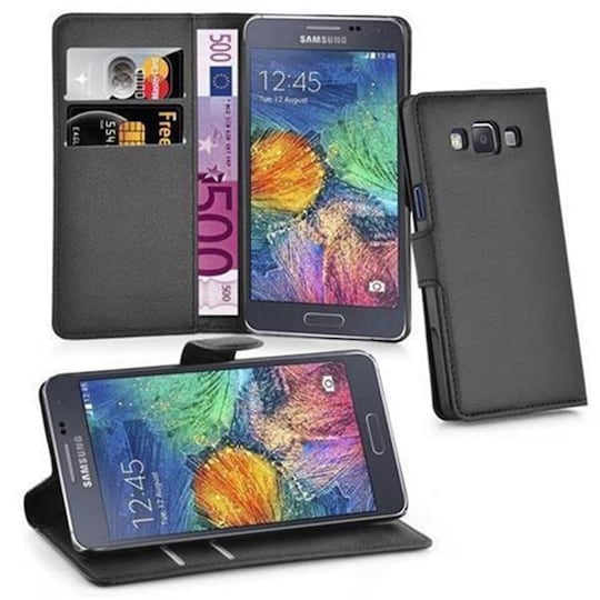Samsung Galaxy A7 2015 lommebokdeksel etui (svart)