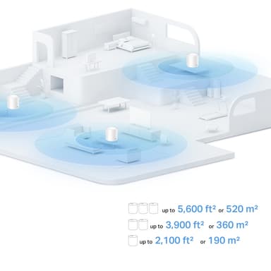 TP-Link Deco X10 WiFi 6 AX1500 mesh router (3-pakning)