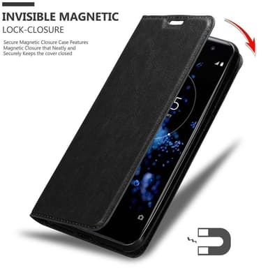lommebokdeksel Sony Xperia XZ2 PREMIUM case (svart)