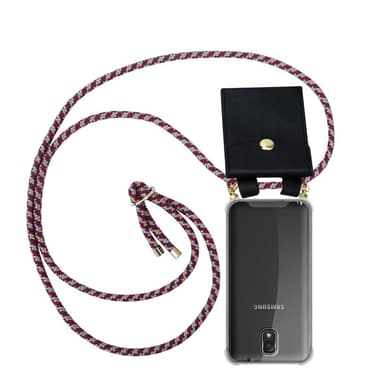Samsung Galaxy NOTE 3 Deksel med Halskjede (rød)