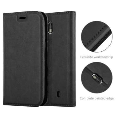 Nokia 1 2018 lommebokdeksel case (svart)