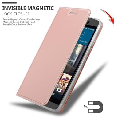 HTC ONE M9 lommebokdeksel etui (rosa)