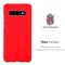 Samsung Galaxy S10 PLUS silikondeksel case (rød)