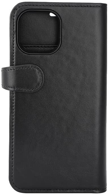 Buffalo iPhone 15 2-i-1 Leather MagSeries lommebokdeksel (sort)