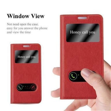 Samsung Galaxy A3 2017 lommebokdeksel cover (rød)