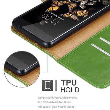 LG K8 2016 lommebokdeksel etui (grønn)